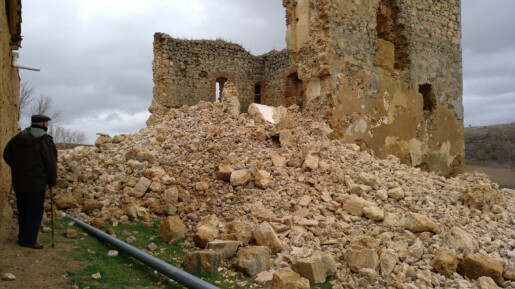 Derrumbe del Castillo